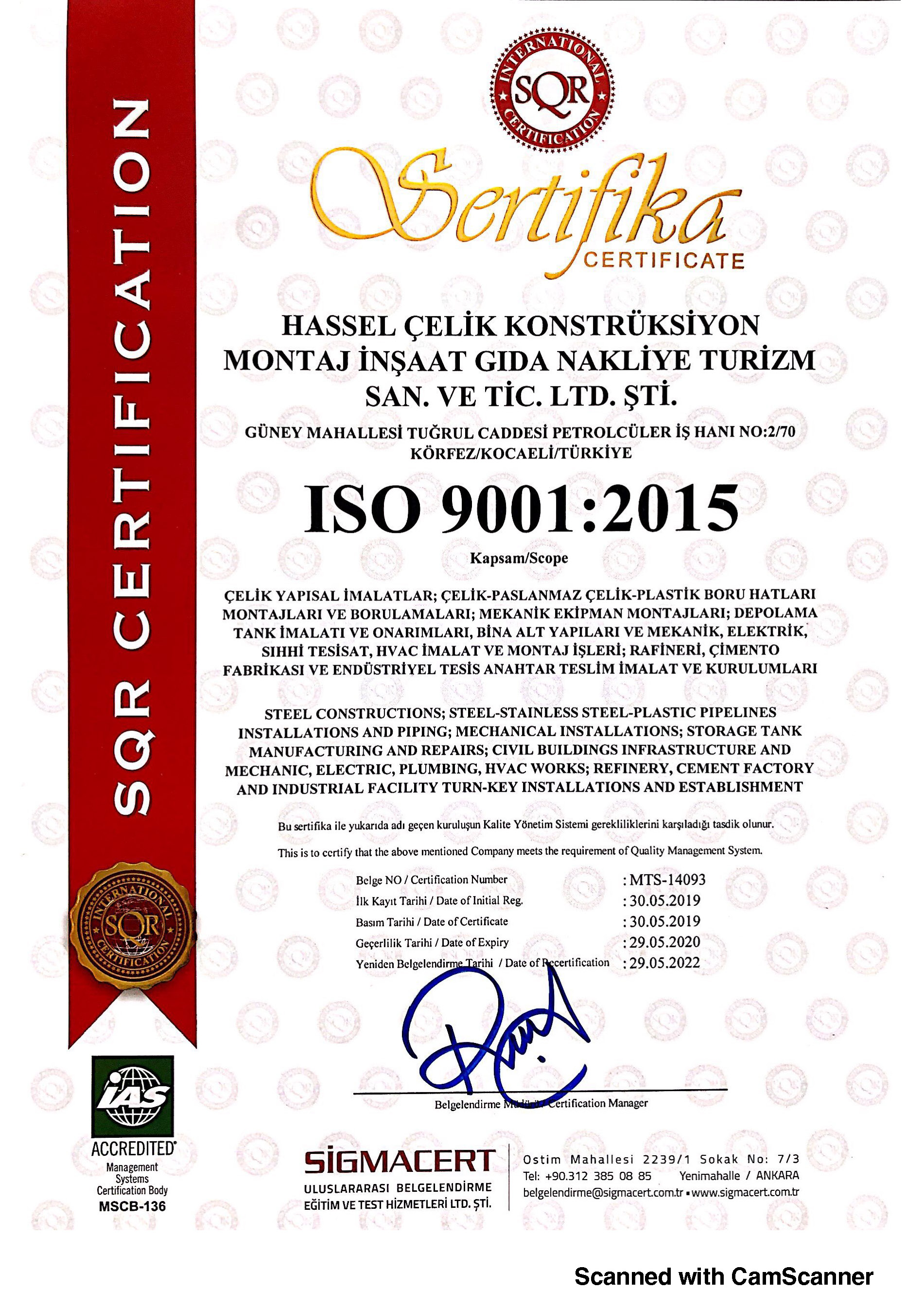 ISO 9001:2015
